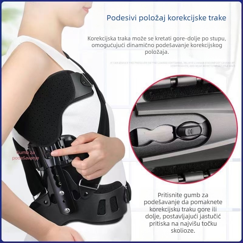 Uređaj za fiksaciju skolioze, lateralni uređaj za skoliozu, visoka i niska potpora za fiksaciju ramena, proizvođač na zalihi