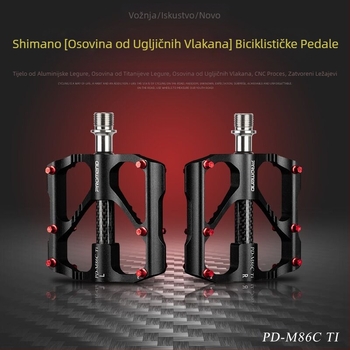 PROMEND biciklistička pedala s titanskom osovinom i karbonskom cijevi 86T za brdski bicikl 3 Peilin pedala za cestovni bicikl
