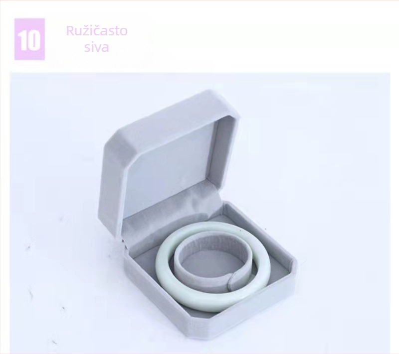 Baršunasta kutija za nakit, nova kutija za pakiranje narukvica, baršunasta kutija za izlaganje, kutija za pakiranje narukvica, baršunasta osmerokutna kutija, kutija za narukvice