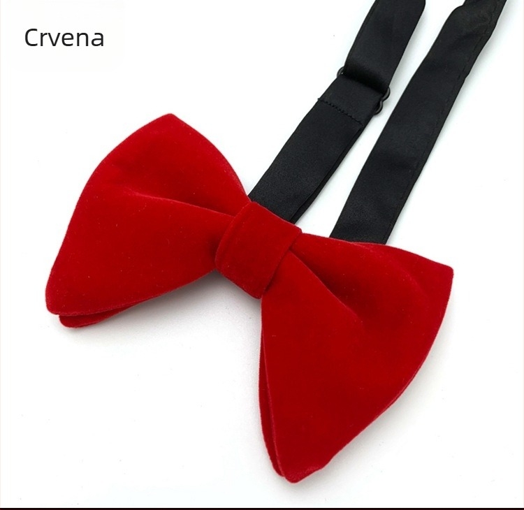 Leptir-mašna od kravljeg roga, zlatna baršunasta tkanina, teksture leptir-mašne, elegantna moda, vjenčanje, mladoženja, široki oblik mašne od kravljeg roga