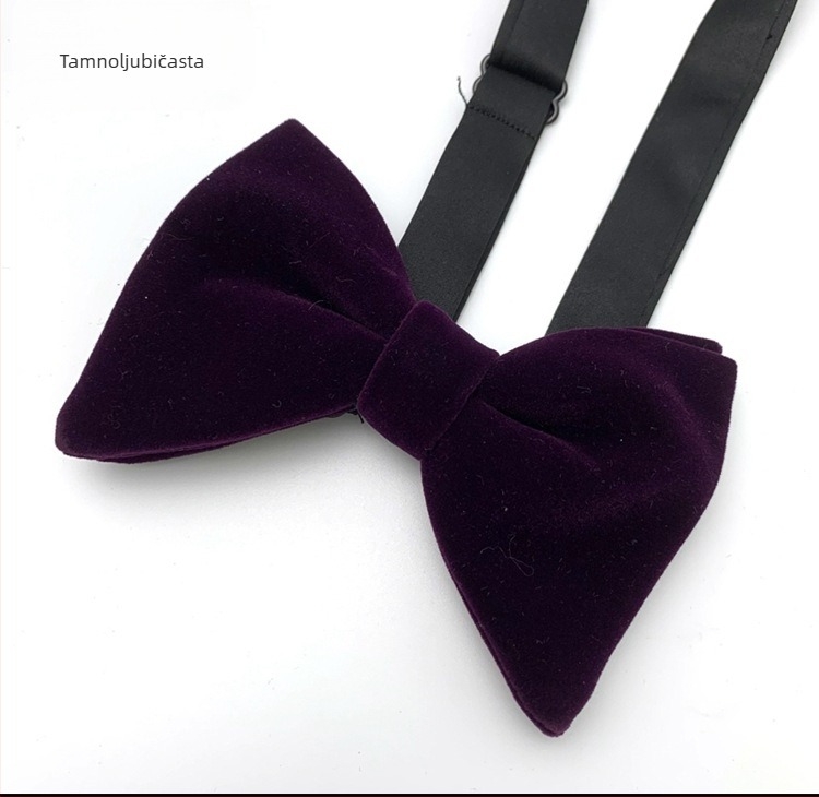 Leptir-mašna od kravljeg roga, zlatna baršunasta tkanina, teksture leptir-mašne, elegantna moda, vjenčanje, mladoženja, široki oblik mašne od kravljeg roga