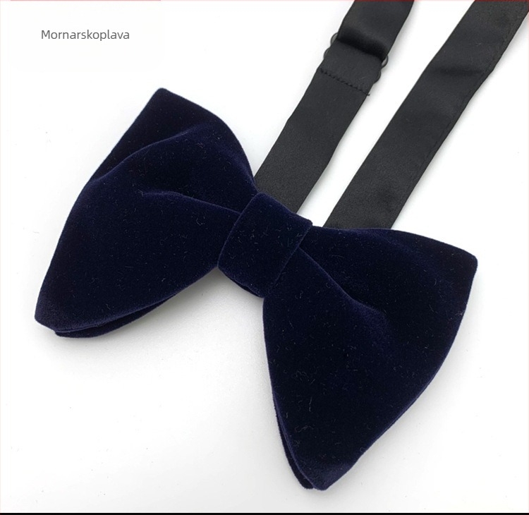 Leptir-mašna od kravljeg roga, zlatna baršunasta tkanina, teksture leptir-mašne, elegantna moda, vjenčanje, mladoženja, široki oblik mašne od kravljeg roga