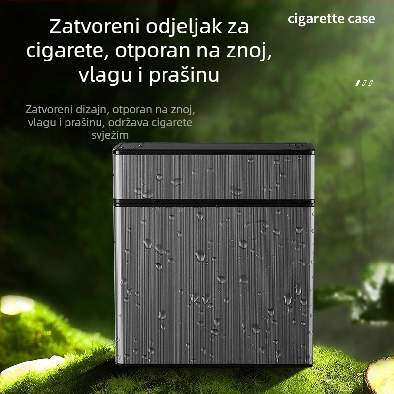 Personalizirana kreativna kutija za cigarete, otporna na vlagu, zatvorena, prijenosna, velikog kapaciteta, pakiranje od 40 komada, gruba, posebna kutija za cigarete