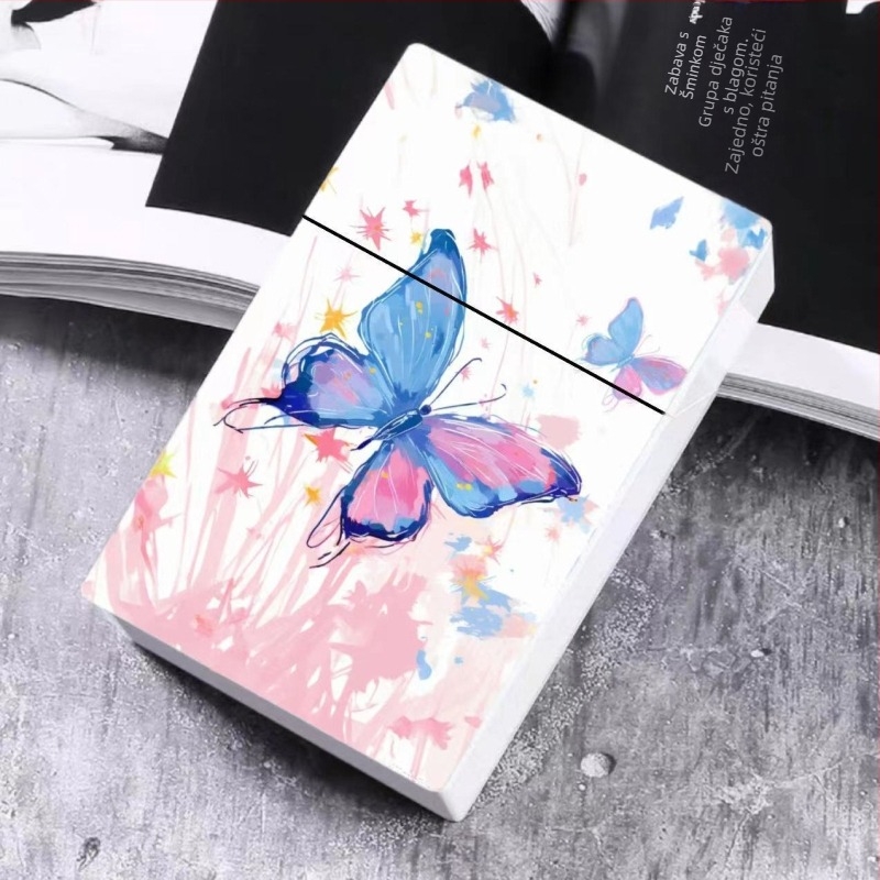 2024 Vanjska trgovina Nova kutija za cigarete Oslikana plastična muška kutija za cigarete Leptir Mačka Slatka ženska kutija za cigarete Kutija za pohranu kartica