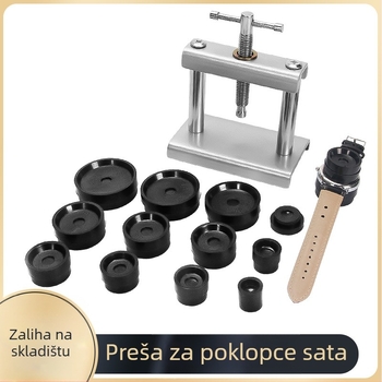 Alat za popravak satova, mehanički stroj za zatvaranje kvarcnih satova, preša za stražnji poklopac, alat za stražnji poklopac, alat za promjenu baterije, stolni stroj za zatvaranje satova