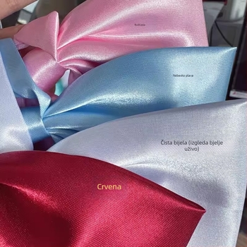 Jednobojna prevelika mašna JK uniformna košulja Temperament fakultetski stil Leptir-mašna Osnovna boja Univerzalni ovratnik Slobodni cvjetni modni stil