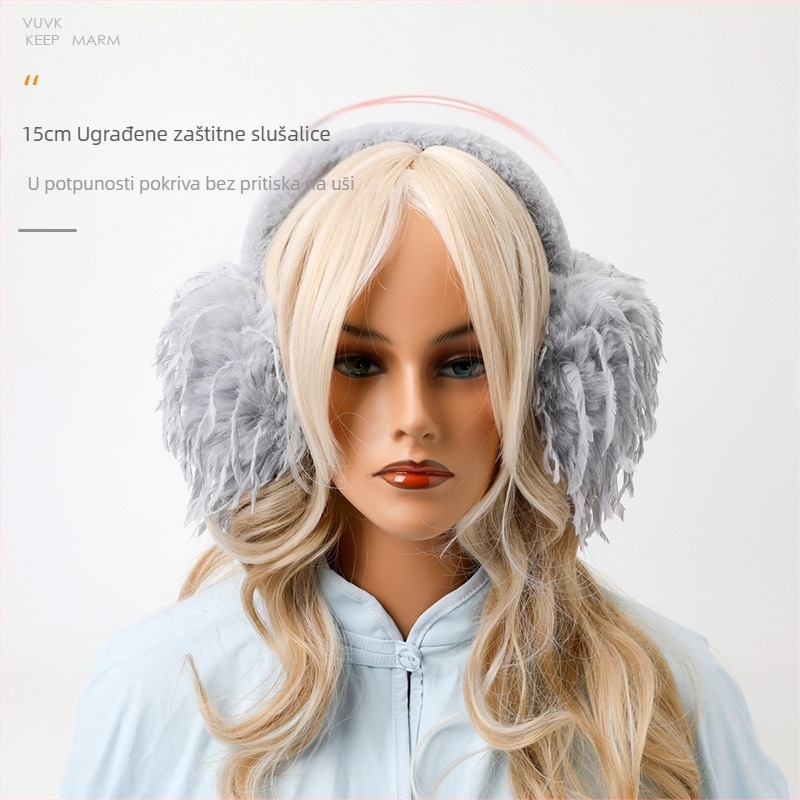 Sklopivi štitnici za uši, moderni i topli, čiste boje, nova lagana verzija s resicama, jednostavna torbica za zaštitu ušiju, štitnici za uši za jesen i zimu, hladnoća