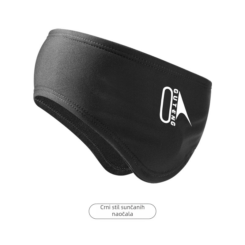 Zimske zvučno izolirane tople štitnike za uši, podesive, s čičkom i flisom, za skijanje, sportsku zaštitu za uši, traku za kosu za muškarce i žene, za jahanje na otvorenom