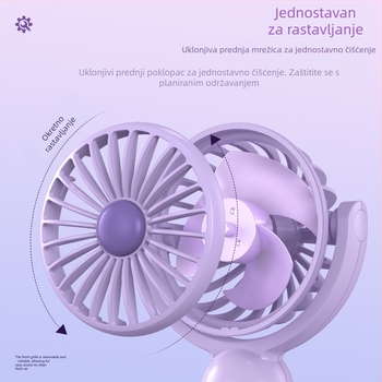 Novi USB punjivi prijenosni vanjski ručni stolni ventilator studentski poklon Amazon TEMU tvornički izbor