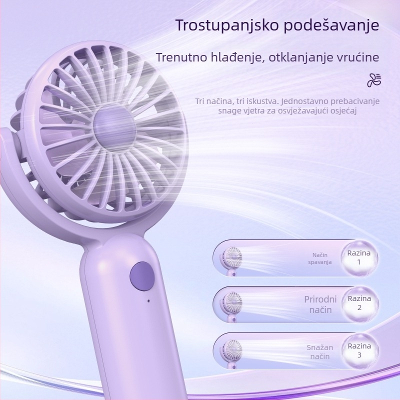 Novi USB punjivi prijenosni vanjski ručni stolni ventilator studentski poklon Amazon TEMU tvornički izbor