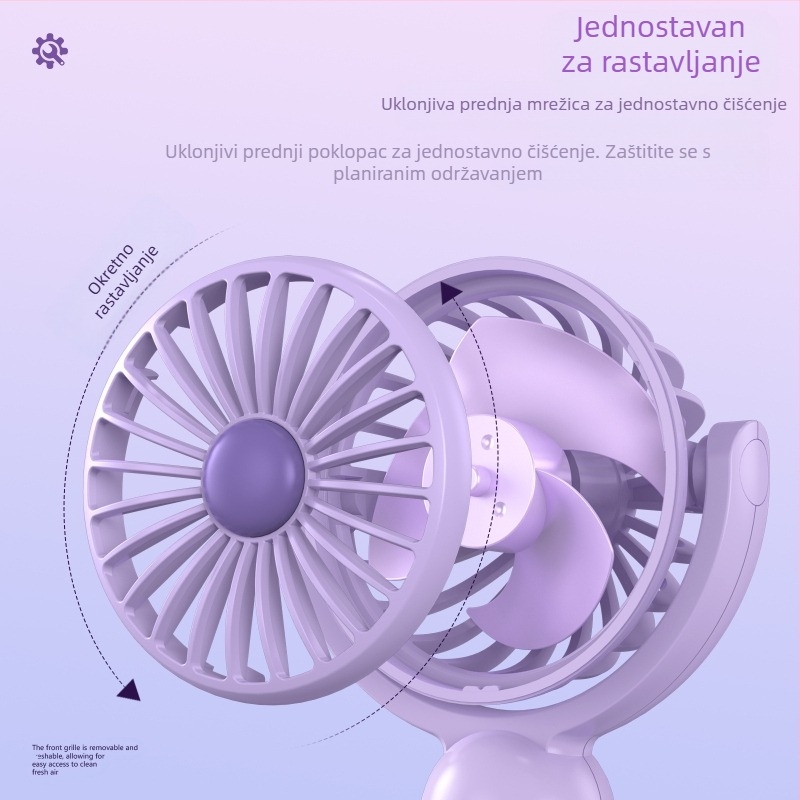 Novi USB punjivi prijenosni vanjski ručni stolni ventilator studentski poklon Amazon TEMU tvornički izbor