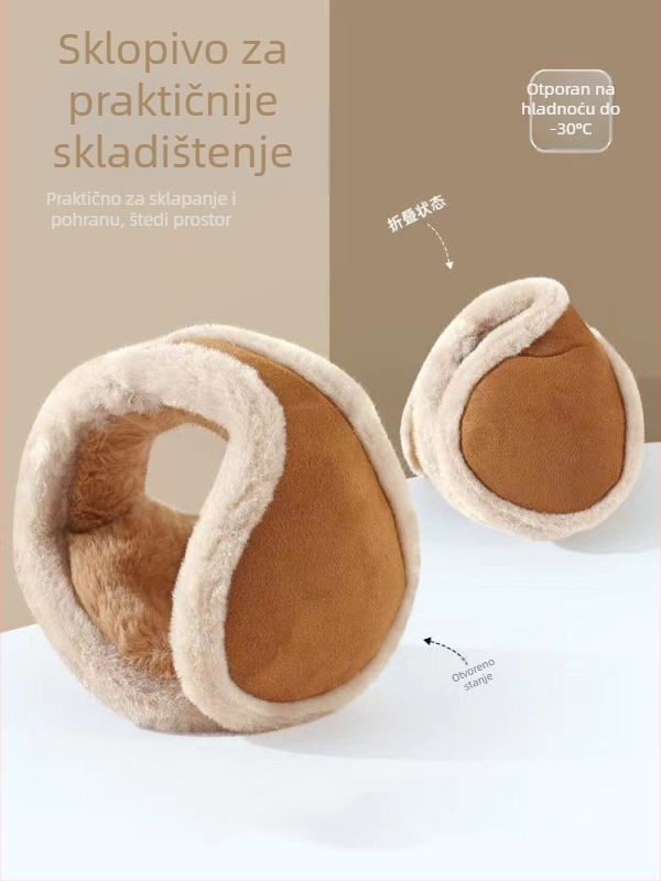 Zimske biciklističke tople i antifrizirajuće plišane štitnike za uši za muškarce i žene, istog stila, nošene