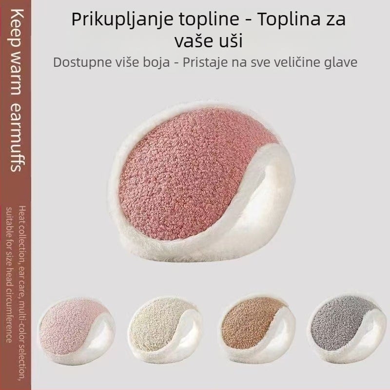 Zimske biciklističke tople i antifrizirajuće plišane štitnike za uši za muškarce i žene, istog stila, nošene