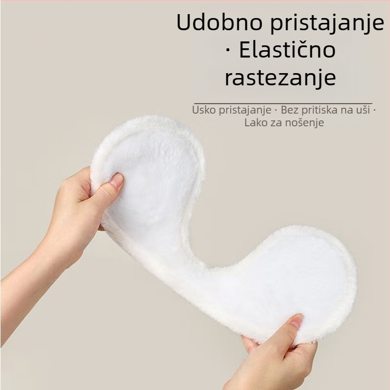 Zimske biciklističke tople i antifrizirajuće plišane štitnike za uši za muškarce i žene, istog stila, nošene