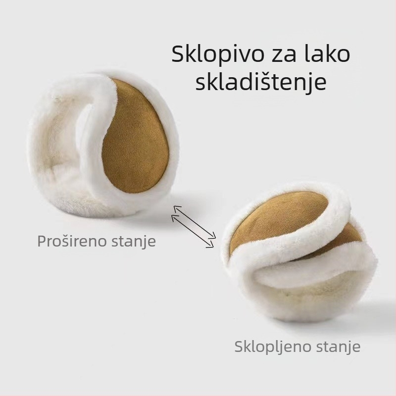 Zimske biciklističke tople i antifrizirajuće plišane štitnike za uši za muškarce i žene, istog stila, nošene