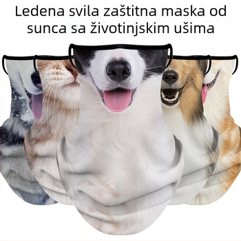 Ljetna jahaća uši suncobran za lice UV zaštita za lice životinjska polumaska ručnik za lice prozračna veleprodaja