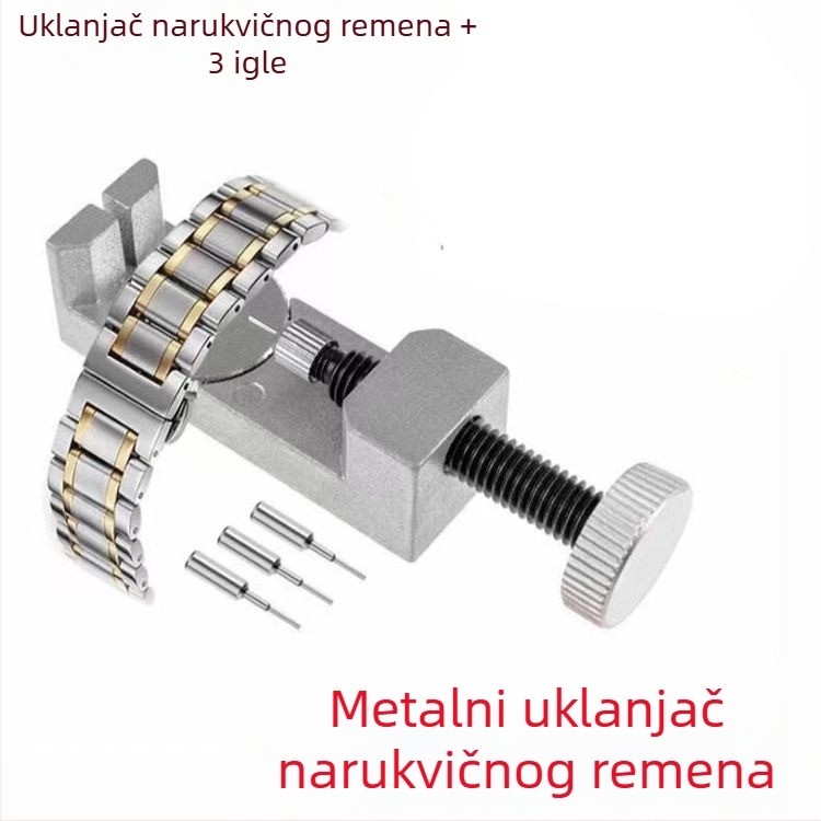 Alat za popravak satova 2068 Metalni dozator remena za sat s podesivom visinom, dozator remena za sat, podešivač mjerača