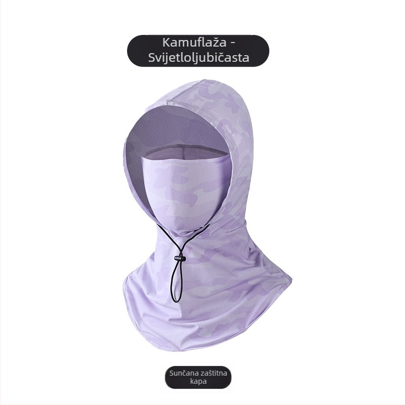 Maska za sunčanje za muškarce, anti-ultraljubičasta zaštita vrata, ljetni šešir za vanjsku vožnju, jahanje, ribolov, branje čaja, za sunčanje za žene, rukav s kremom za sunčanje