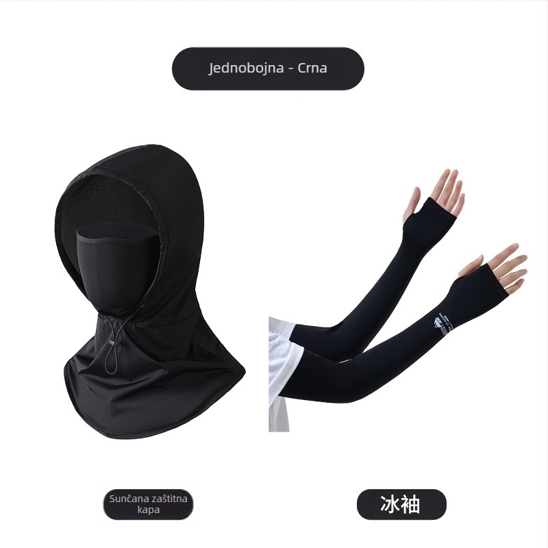 Maska za sunčanje za muškarce, anti-ultraljubičasta zaštita vrata, ljetni šešir za vanjsku vožnju, jahanje, ribolov, branje čaja, za sunčanje za žene, rukav s kremom za sunčanje