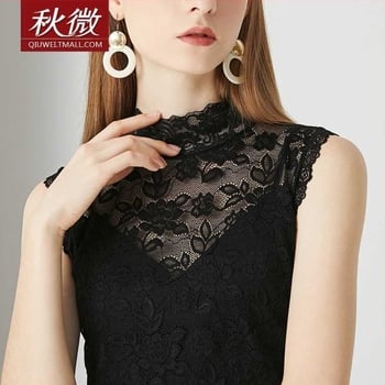 Jesenski mikro novi čipkasti lažni ovratnik za žene, univerzalni džemper s vertikalnim ovratnikom, košulja s podlogom i lažnim ovratnikom, elegantna čipkasta košulja