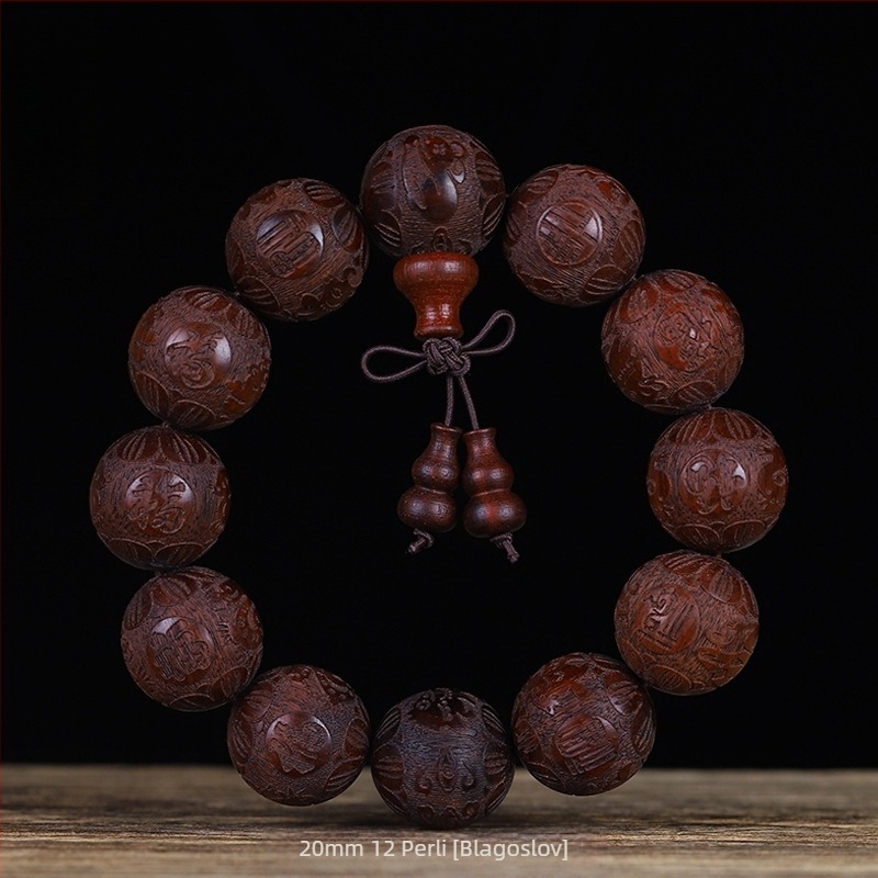 Narukvica od ružinog drveta Pixiu s mjesečevim kamenom, budističke perle od krvnog sandalovine za muškarce i žene, ručna narukvica i igračka