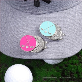 Prekogranična kopča za golf s četiri lista u obliku krune, metalna magnetska oznaka položaja loptice, kopča za golf