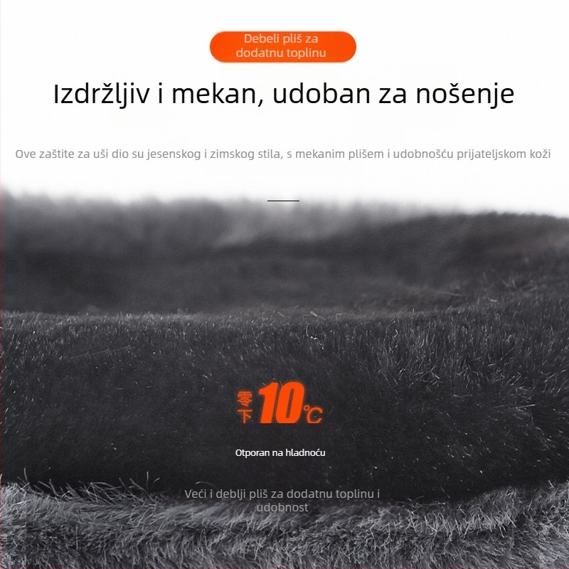Novi zadebljani plišani topli štitnici za uši, zimski muški štitnici za uši, grijači za uši za studente, hladnootporni, istrošeni, prekogranični