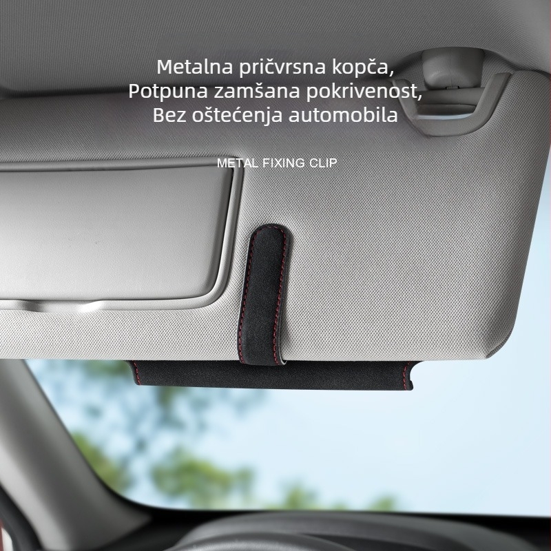 Prekogranična kopča za automobilske naočale, štitnik za sunce, višenamjenska futrola za posjetnice, račune i naočale, kreativna nerazorna instalacijska artefakt