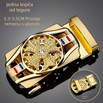 Jedna cijena Muška legura Kožna glava Nova krava Tau Sportska kopča za automobile Poslovna ležerna automatska kopča glatka kopča