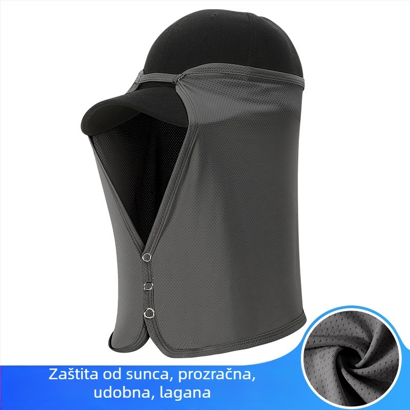 Ljetna maska od ledene svile za muškarce, biciklistička ribolovna zaštita za vrat, viseća prozračna maska za uši, ručnik za lice, zaštita od sunca, čarobna marama za glavu, šešir, zavjesa, prekogranična