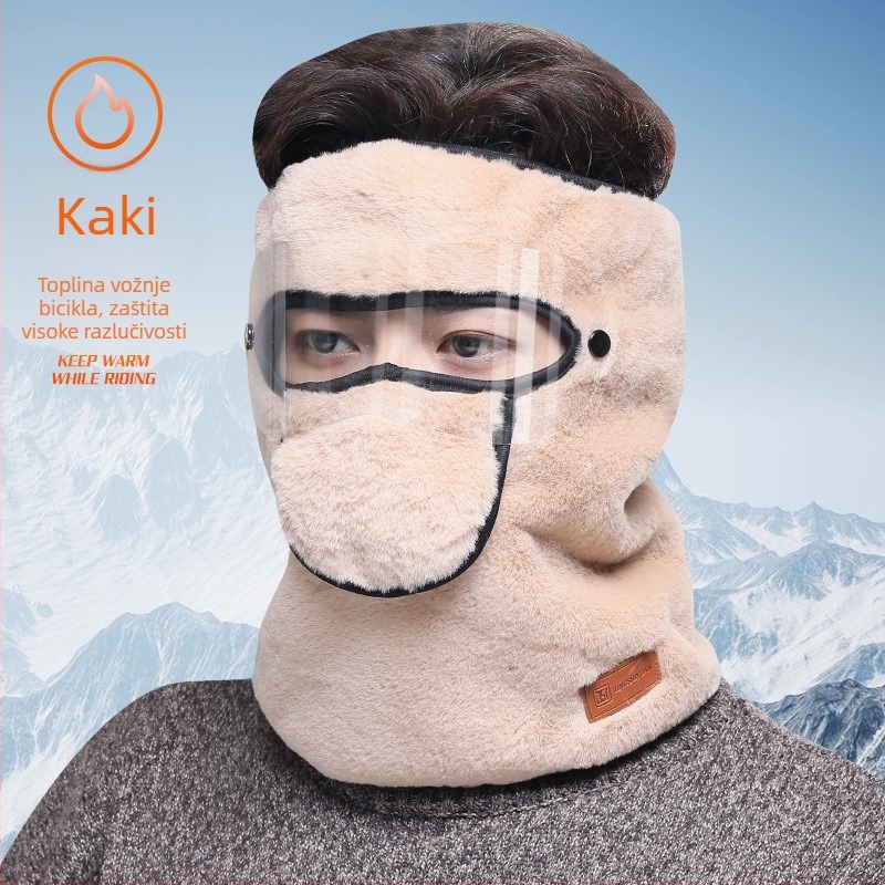 Zimska nova hladnootporna maska za cijelo lice za muškarce i žene, zaštita vrata od jahanja, Moorhood, kapa za električne automobile i motocikle