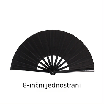 Izravna prodaja iz tvornice, 8 inča, crni koštani jednostrani dvostrani ventilator za borilačke vještine, dvostrani ventilator za djecu, ventilator za ples