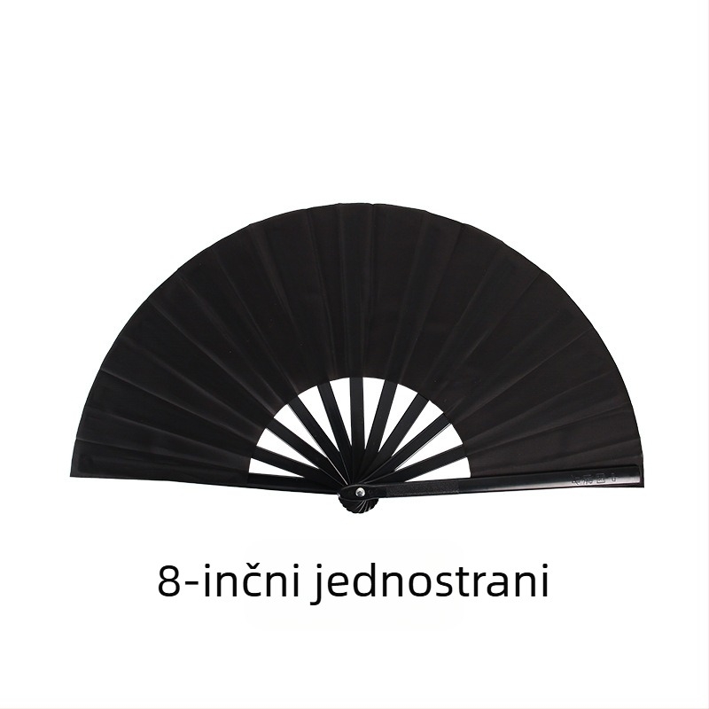 Izravna prodaja iz tvornice, 8 inča, crni koštani jednostrani dvostrani ventilator za borilačke vještine, dvostrani ventilator za djecu, ventilator za ples