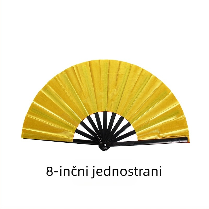Izravna prodaja iz tvornice, 8 inča, crni koštani jednostrani dvostrani ventilator za borilačke vještine, dvostrani ventilator za djecu, ventilator za ples