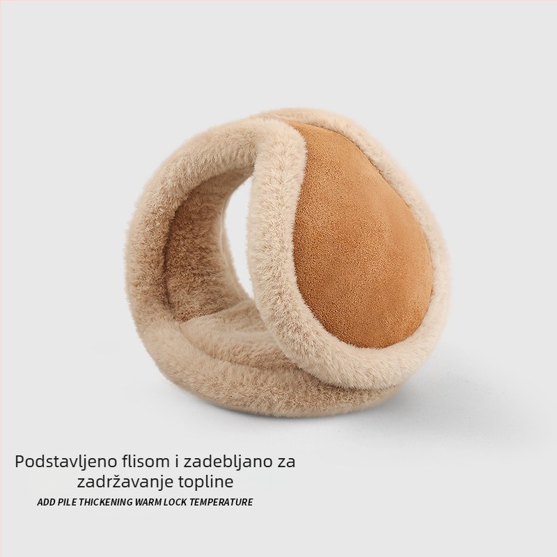 Zimski ženski štitnici za uši, topli za jahanje, protiv smrzavanja, plišani slatki štitnici za uši za studente, zimski štitnici za uši, torba za zaštitu ušiju