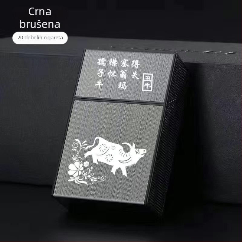 20 komada plastične kutije za cigarete na preklop, mekana, tvrda kutija, univerzalna prijenosna kutija za cigarete otporna na vlagu, kompresijska kutija za cigarete na kopčanje