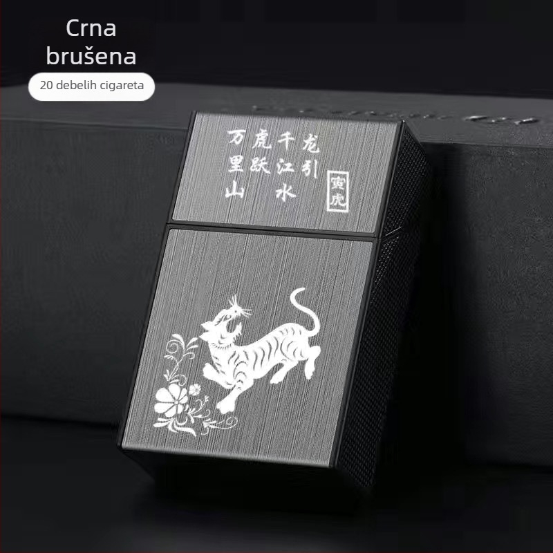 20 komada plastične kutije za cigarete na preklop, mekana, tvrda kutija, univerzalna prijenosna kutija za cigarete otporna na vlagu, kompresijska kutija za cigarete na kopčanje