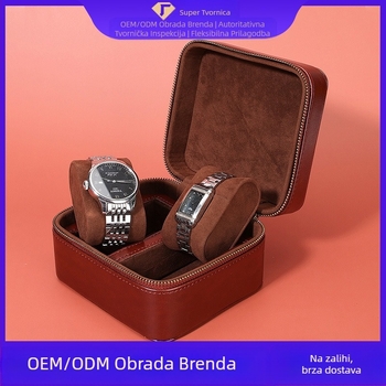 2025. Nova prekogranična kutija za satove, prijenosna preklopna kutija od jelenjeg baršuna, jastuk za satove s preklopnim poklopcem, poklon kutija za pohranu nakita