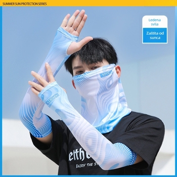Ljetni šal za zaštitu vrata od ledene svile, rukav, krema za sunčanje, sportska maska za uši, ručnik za lice, suncobran, kapuljača za ribolov