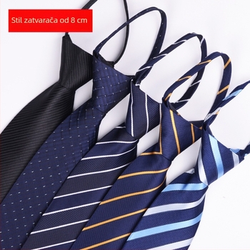 Kravata s patentnim zatvaračem za muškarce, lijena, jednostruka, za haljine, poslovne, vjenčane, jednostavne, široke, tvornica na zalihi 1