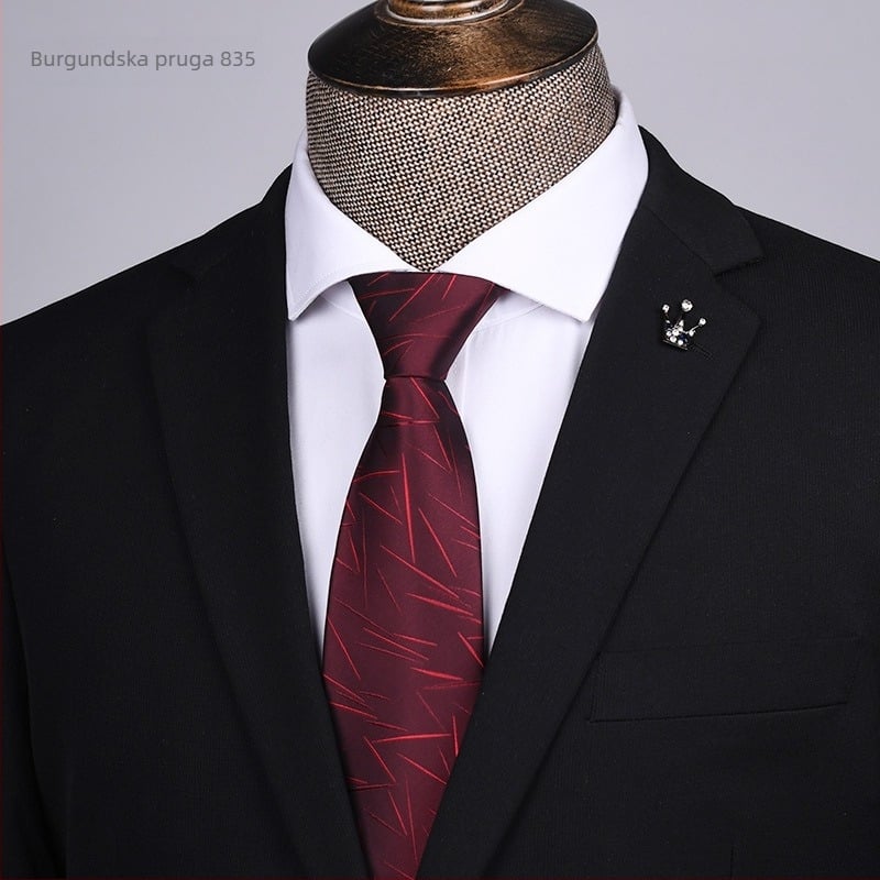 Kravata s patentnim zatvaračem za muškarce, lijena, jednostruka, za haljine, poslovne, vjenčane, jednostavne, široke, tvornica na zalihi 1