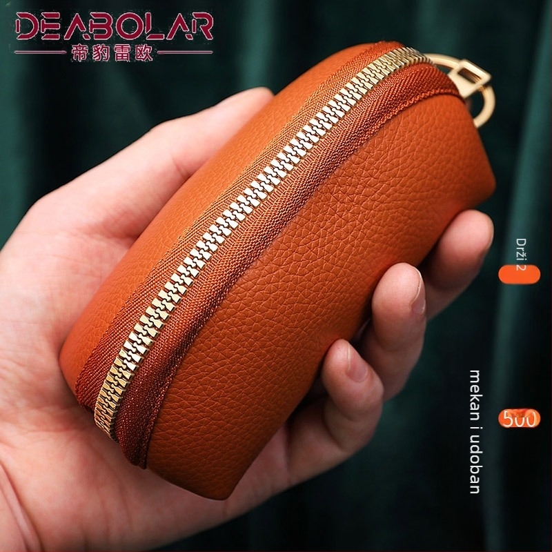 Torba za ključeve od auta za muškarce, veliki kapacitet, višenamjenska mekana kožna torba za ženske kovanice, mali novčanik, mini