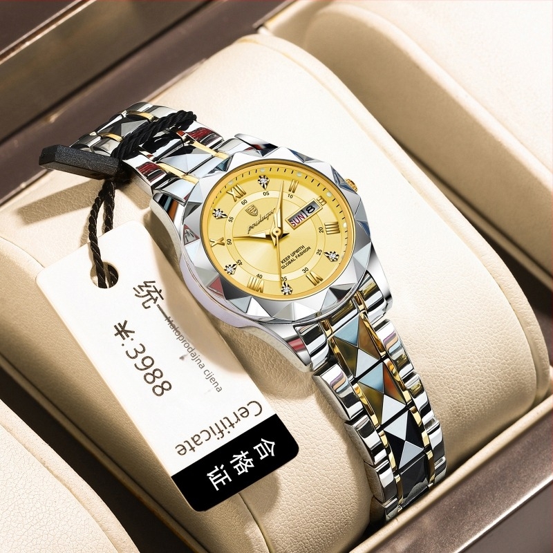 ženski sat novi vodootporni svjetleći modni kvarcni sat uživo