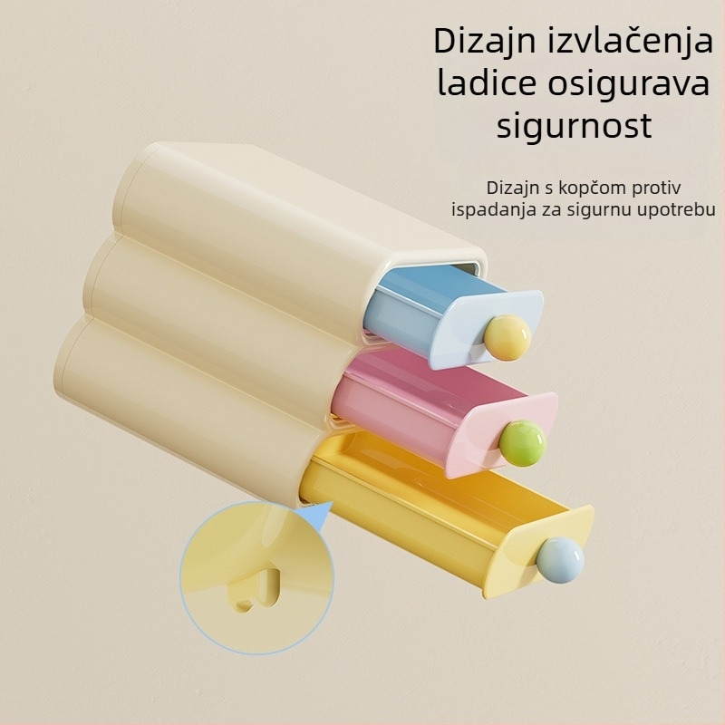 Kutija za pohranu kozmetike za početak školske sezone, Vrhunska kutija za pohranu za spavaću sobu na radnom stolu, Stalak za pohranu kozmetike