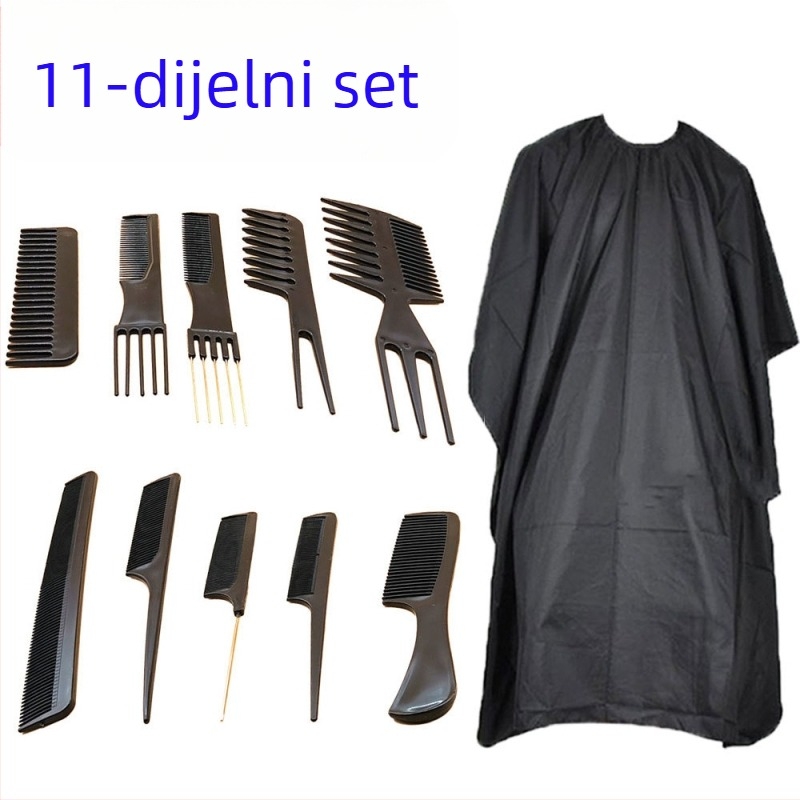 Amazon Hot Selling Muški Brijačski Alati Styling Set Češalj za Brijanje Brade Frizerska Krpa Šal za Bojanje Kose