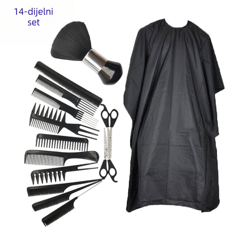 Amazon Hot Selling Muški Brijačski Alati Styling Set Češalj za Brijanje Brade Frizerska Krpa Šal za Bojanje Kose