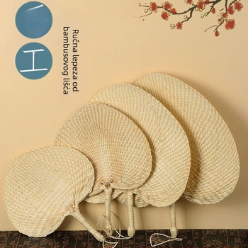 Lepeza, velika lepeza za bananu, Jigong lepeza za suncokret, starac, stari stil, ručno izrađena lepeza za slikanje, lepeza za roštilj od smeđeg lišća