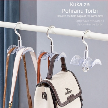 Rotirajuća kuka za torbe, višenamjenski stalak za torbe, ormar za vješanje kravata, šalova, ruksaka, šešira, kućnih artefakata