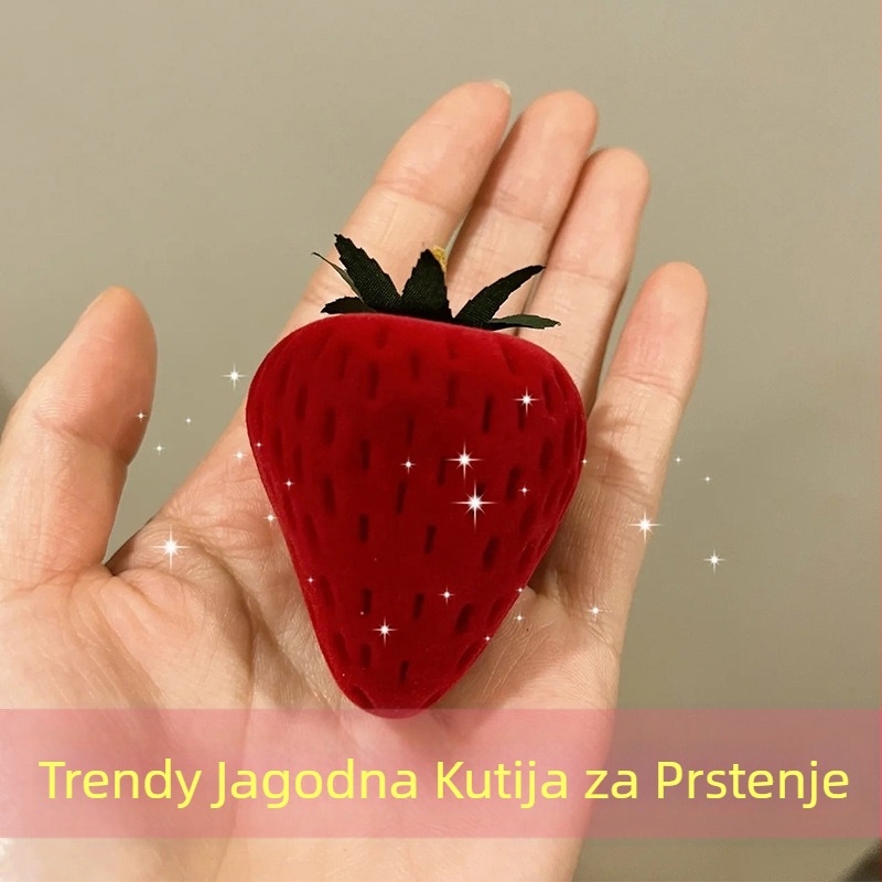 Shake the Sound Explosion kutija za prstenje s jagodama Crtana kreativna mini kutija za nakit za prosidbu kutija za pohranu slatka poklon kutija veleprodaja