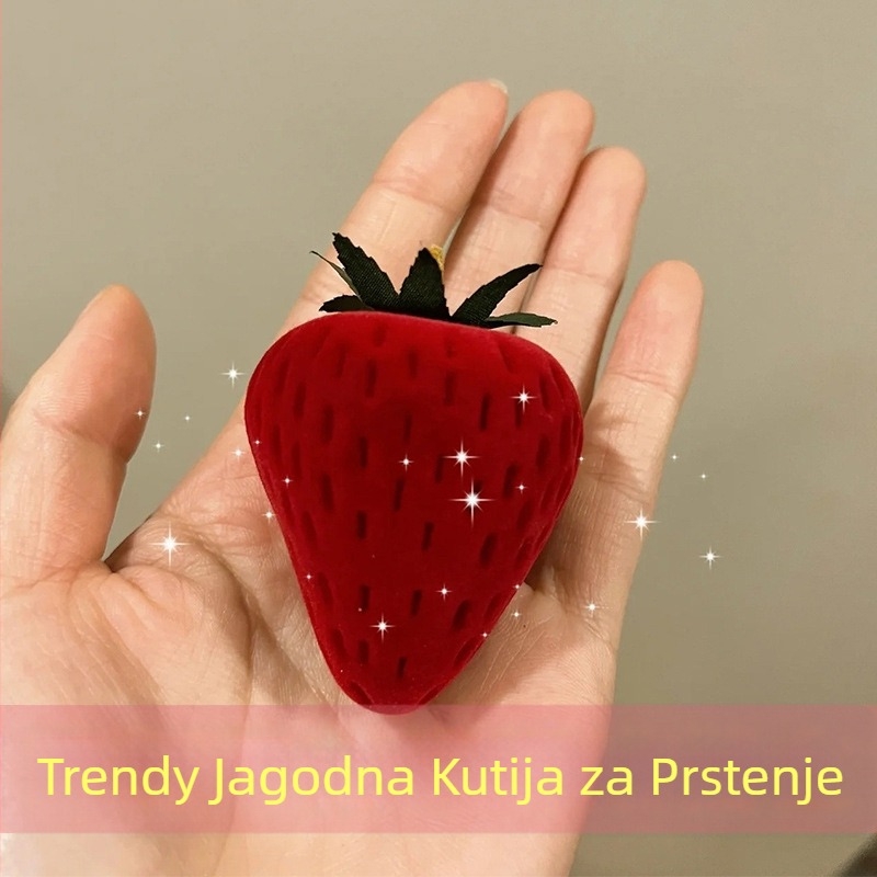 Shake the Sound Explosion kutija za prstenje s jagodama Crtana kreativna mini kutija za nakit za prosidbu kutija za pohranu slatka poklon kutija veleprodaja